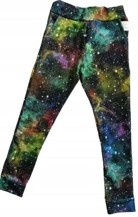Spodnie kolorowa Galaktyka rozmiar 170