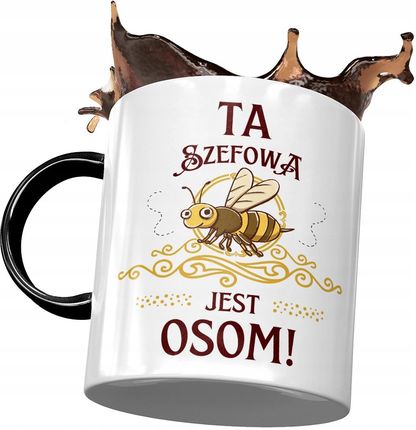 Polidraw Kubek Czarny Szefowej Ta Szefowa Jest Osom Z Nadrukiem Ze Zdjęciem