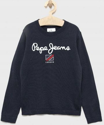 Pepe Jeans Xxj hox Granatowy Sweter Długi Rękaw Logo 152