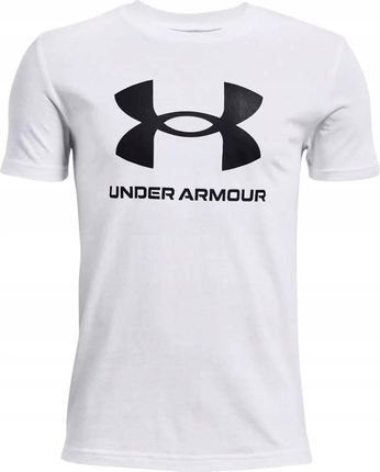 Koszulka Under Armour Sportowy T-shirt Dziecięcy Z Nadrukiem Logo r. 146