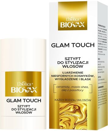 Biovax Glamour Glam Touch Wygładzający Sztyft Ujarzmiający 25g
