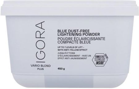 Schwarzkopf Professional Igora Vario Blond Plus Blue Dust-Free Lightening Powder Bezpyłowy Puder Do Rozjaśniania Włosów 450g