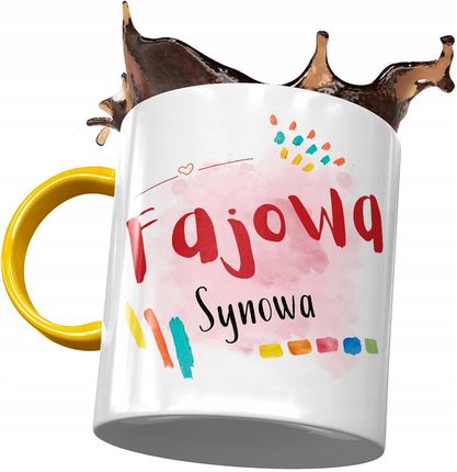 Polidraw Kubek Żółty Dla Synowej Żony Sy Z Nadrukiem Ze Zdjęciem