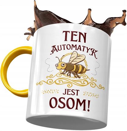 Polidraw Kubek Żółty Dla Automatyka Ten Automatyk Jest Osom Z Nadrukiem Ze Zdjęciem
