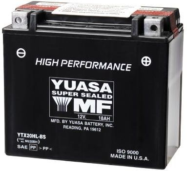 Yuasa Maintenance Free 12V 18Ah 310A (wymiary: 175 x 87 x 155) (YTX20HL-BS) (P+)