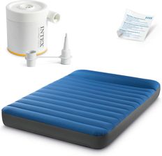 Zdjęcie Intex Materac Welurowy Dwuosobowy Z Pompką Elektryczną 191x137x22cm 64012 - Zielona Góra