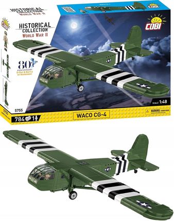 Cobi Klocki 5755 Waco Cg-4 Szybowiec Aliantów Do Transportu Żołnierzy