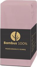 Zdjęcie Prześcieradło Z Gumką Bambus 100% Różowe 120X60 - Kętrzyn
