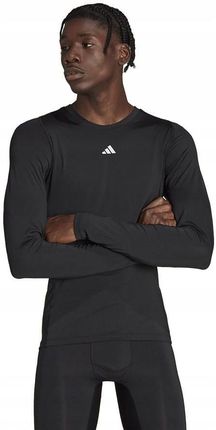 Koszulka Adidas Techfit Ls Tee Sportowa Treningowa Na Siłownię Czarny, XL