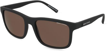 Emporio Armani 0AX4145S Męskie okulary przeciwsłoneczne, Oprawka: Acetat, czarny