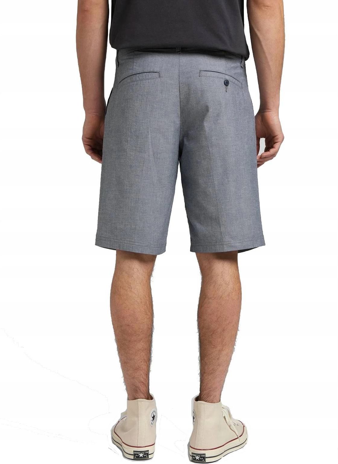 Short Chino Homme Penguin Taille 30 Gris - Coton Avec Poches - Bon état