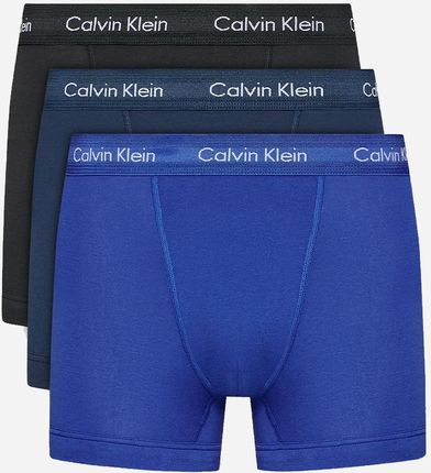 Zestaw majtek szorty Calvin Klein Underwear 0000U2662G-4KU S 3 szt Niebieski/Granatowy/Czarny (8719113950752)