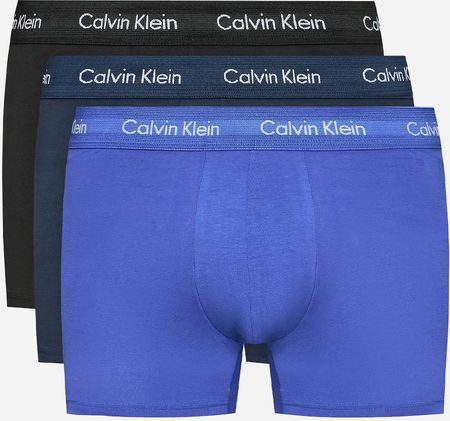 Zestaw majtek szorty Calvin Klein Underwear 000NB1770A-4KU XL 3 szt Niebieski/Granatowy/Czarny (8719115052737)