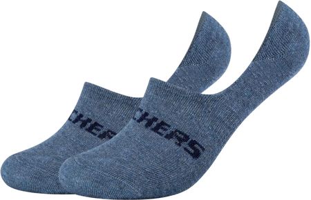 Skechers 2PPK Mesh Ventilation Footies Socks SK44008-5500 : Kolor - Niebieskie, Rozmiar - 35-38