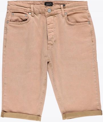 Boohoo tpb krótkie beżowe szorty spodenki jeansowe 32 NG2