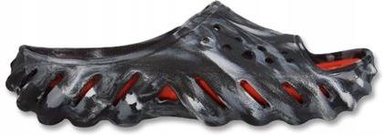 Klapki Crocs Echo Marbled Slide in Black/Flame