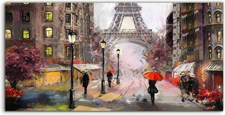 Coloray Szkło Hartowane Panel Wieża Eiffela Paryż 100x50