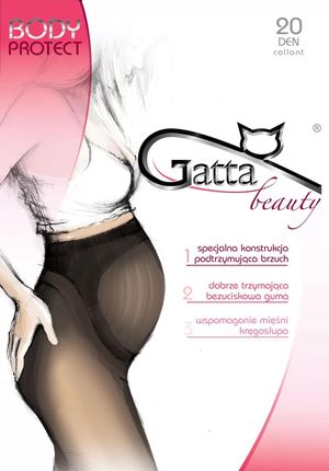 Rajstopy Gatta Body Protect 20 den Ciążowe 3 beżowy