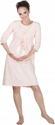 Bawełniana koszula ciążowa Babygirl morelowa : Kol