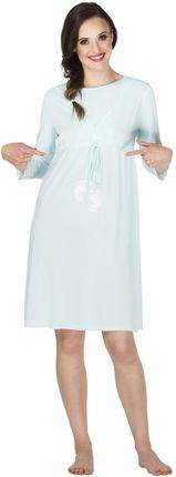 MEWA Lingerie Koszula nocna ciążowa Supermom Miętowy 40