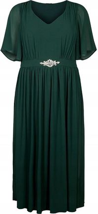 Szykowna Zielona Sukienka Maxi Zizzi Plus Size 903A 52
