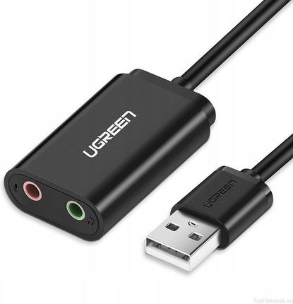 Ugreen Zewnętrzna karta dźwiękowa muzyczna adapter USB - mini jack