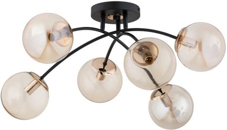 Alfa Lampa Sufitowa Blasko Mix Szer. 59Cm 6Xe14 Czarny/Złoty