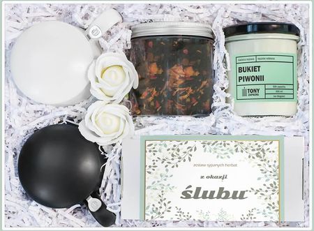 Zestaw prezentowy Big Box ŚLubny- Zestaw herbat z okazji Ślubu, idealny podarunek, gift