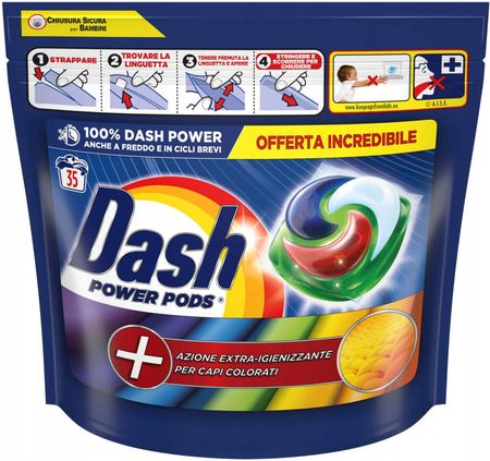 Dash All In 1 Pods Extra Igienizzante Kapsułki Do Prania Koloru 35Szt.