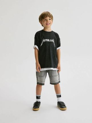Reserved - Bawełniany t-shirt Metallica - czarny