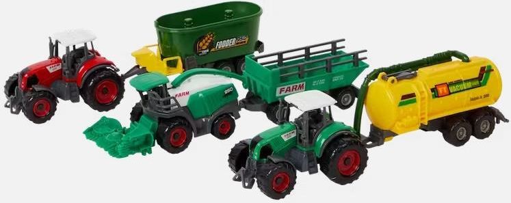 Toi-Toys Mały Farmer Pojazdy Rolnicze Zestaw Traktor Kombajn El