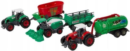 Toi-Toys Mały Farmer Pojazdy Rolnicze Zestaw Traktor Kombajn El