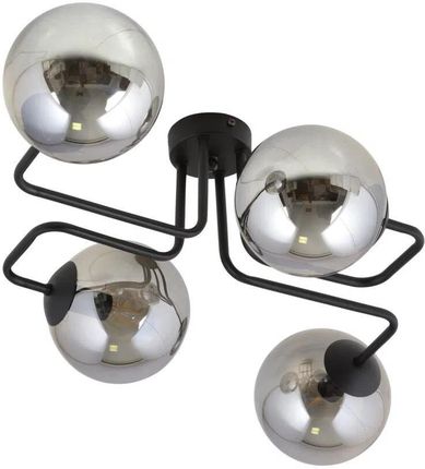 Emibig Brendi 832/4 Plafon Lampa Sufitowa 4X10W E14 Dymiony/Czarny