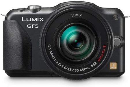 Panasonic - Panasonic DMC−GF5 DMC-GF5WA-K Aparat cyfrowy Panasonic Lumix DMC-GF5 Czarny + 14-42mm