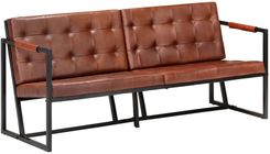Zakito Vintage Sofa 3 Osobowa Kozia Skóra Brązowa 164X60X75 Cm