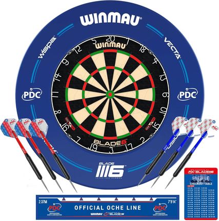 Winmau Blade 6 Zestaw Tarcza Sizalowa Tablica Dart Rzutki Lotki Do Darta