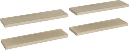 Zakito Stylowe Półki Ścienne 90X23,5X3,8 Cm Dębowe