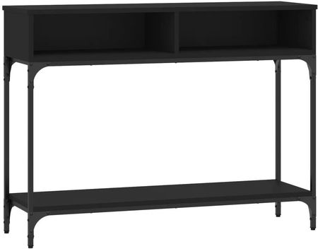 Zakito Stolik Konsolowy Drewnopochodny 100X30,5X75 Cm Czarny