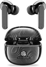 Cellularline Music Sound Fancy - Bezprzewodowe słuchawki Bluetooth V5.3 TWS z etui ładującym (czarny)