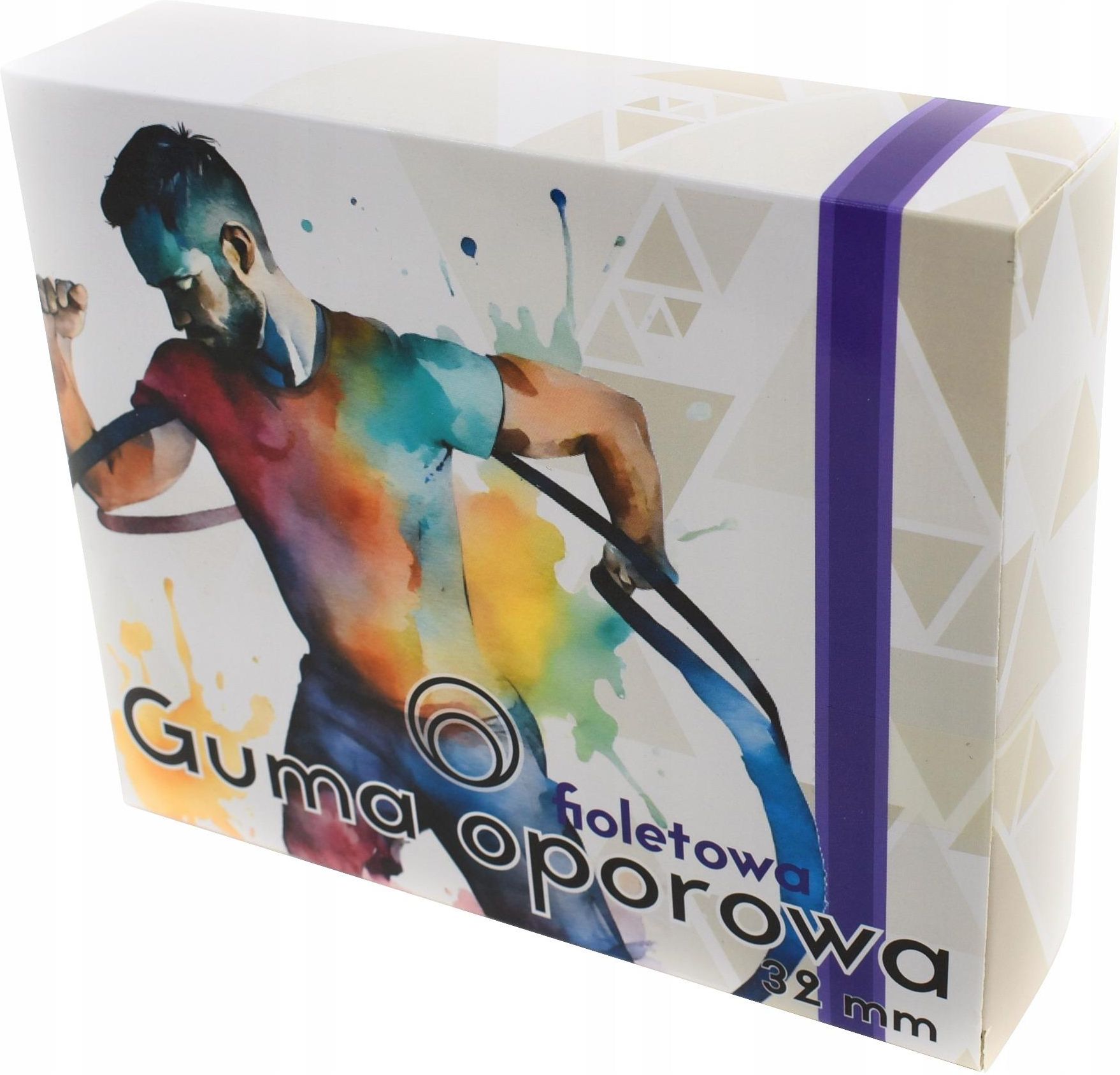 Guma oporowa do ćwiczeń do 40kg 32mm Miowi fioletowa - Ceny