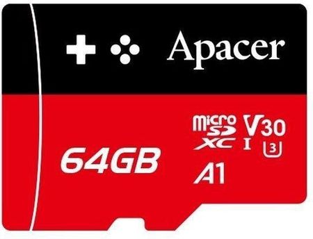 microSDXC Apacer Gaming 64GB (0/80 MB/s) Class UHS-I AP64GMCSX10U7RAGC