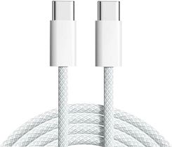 Kabel przewód USB-C do USB-C Type-C do szybkiego ładowania 60W PD Apple iPad iPhone 15 Pro Plus Max 200cm 2m