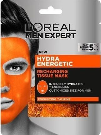 L`Oreal Men Expert Hydra Energetic Recharging Tissue Mask 1 szt.