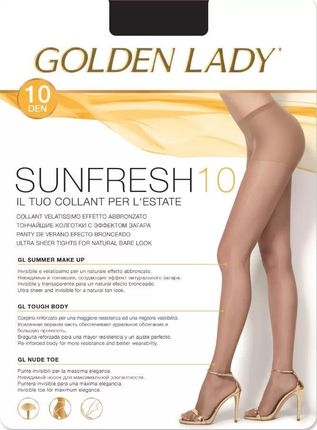 Rajstopy Golden Lady Sunfresh 10 den Summer 3 czarny