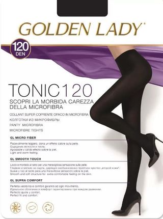 Rajstopy Golden Lady Tonic 120 2 czarny
