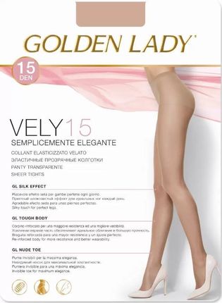 Rajstopy Golden Lady Vely 15 den 4 brązowy