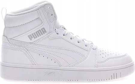Buty damskie młodzieżowe sneakersy białe Puma Rebound V6 MID 39383105 38,5