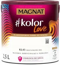 Zdjęcie Magnat Kolorlove Kl43 Śmietankowa Biel 2,5l - Śrem