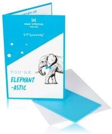 Wax Lyrical Gift Scents You Re Elephant Astic! Cards Zapach Do Pomieszczeń 12.3G