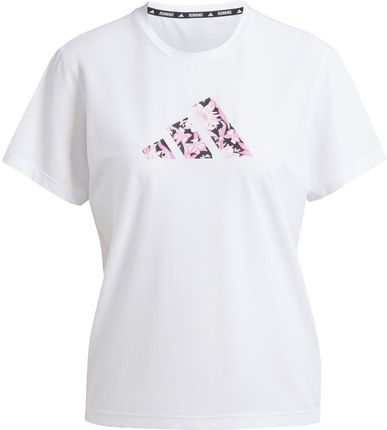 Damska Koszulka z krótkim rękawem Adidas W Flora T Iz0186 – Biały